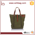 Large Capacity Heavy Duty Handbag Genuine Leather Custom Tote Bag